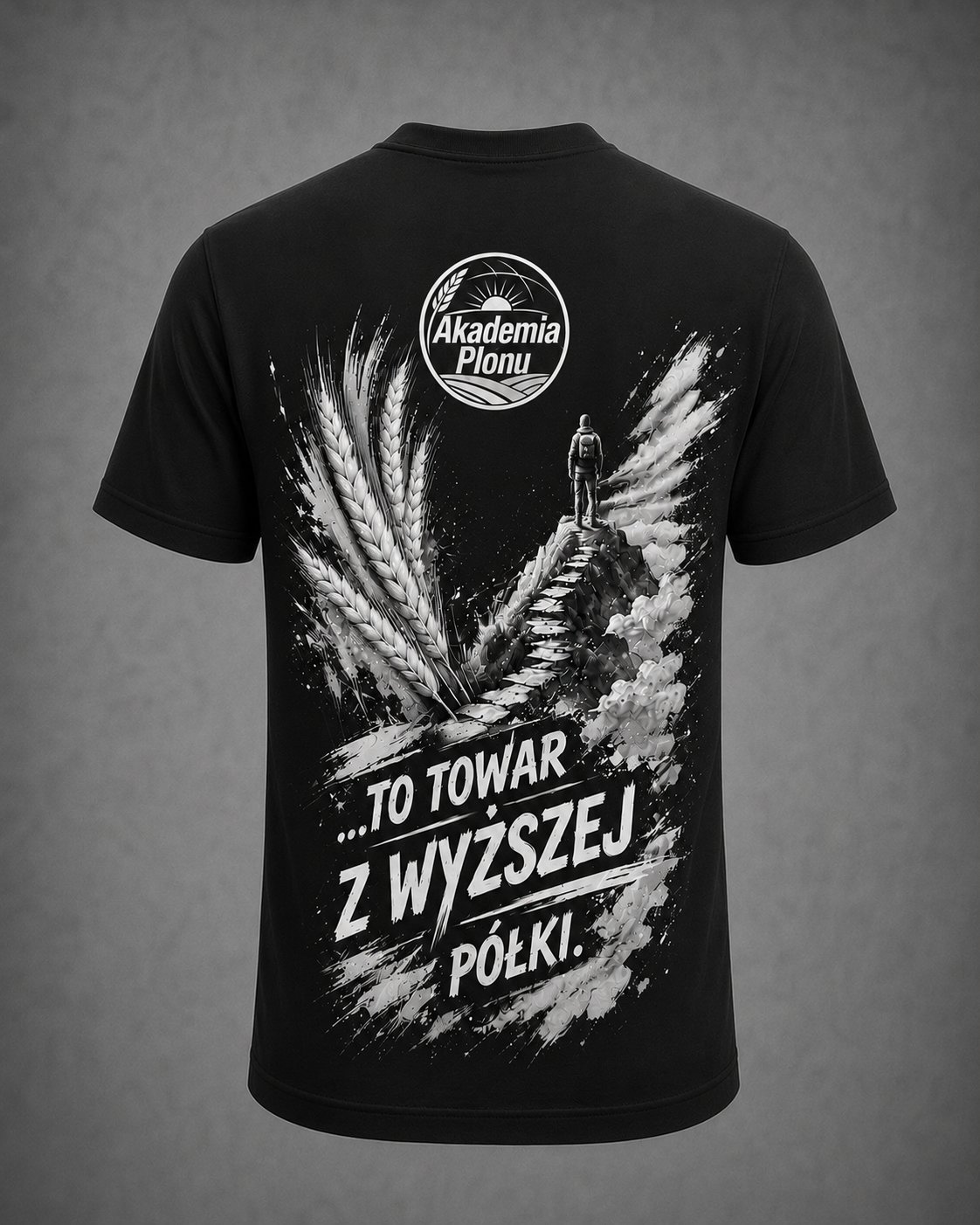 T-shirt Akademia Plonu – Czarny tył
